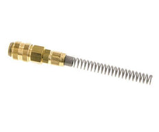 Acoplamiento de aire de latón DN 5 Tuerca de unión 4x6 mm Bend-Protect