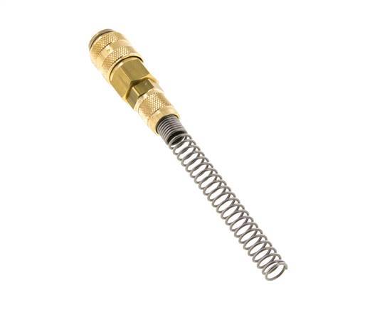 Acoplamiento de aire de latón DN 5 Tuerca de unión 4x6 mm Bend-Protect