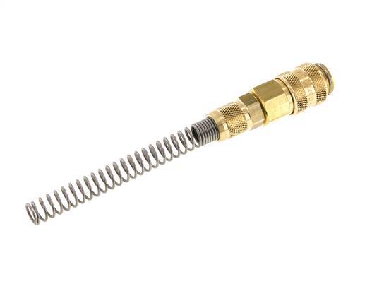 Acoplamiento de aire de latón DN 5 Tuerca de unión 4x6 mm Bend-Protect