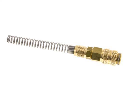 Acoplamiento de aire de latón DN 5 Tuerca de unión 4x6 mm Bend-Protect