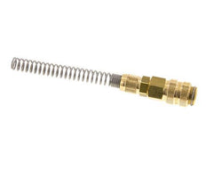 Acoplamiento de aire de latón DN 5 Tuerca de unión 4x6 mm Bend-Protect