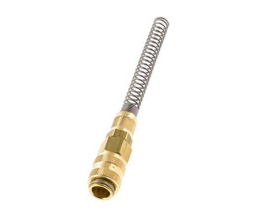 Acoplamiento de aire de latón DN 5 Tuerca de unión 4x6 mm Bend-Protect