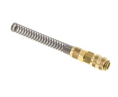 Acoplamiento de aire de latón DN 5 Tuerca de unión 6x8 mm Bend-Protect