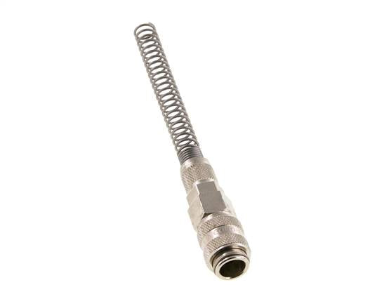 Latón niquelado DN 5 Tuerca de unión 4x6 mm Bend-Protect