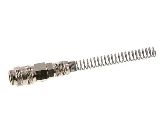 Latón niquelado DN 5 Tuerca de unión 4x6 mm Bend-Protect
