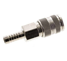 Latón niquelado DN 5,5 (Orion) Racor de acoplamiento de aire Pilar de manguera de 9 mm
