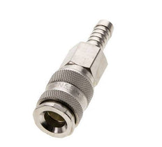 Latón niquelado DN 5,5 (Orion) Racor de acoplamiento de aire Pilar de manguera de 9 mm