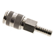Latón niquelado DN 5,5 (Orion) Racor de acoplamiento de aire Pilar de manguera de 9 mm