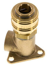 Acoplamiento de aire de latón DN 7.2 (Euro) Enchufe G 3/8 pulgadas hembra para montaje en pared