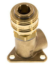 Acoplamiento de aire de latón DN 7.2 (Euro) Enchufe G 3/8 pulgadas hembra para montaje en pared