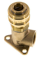 Acoplamiento de aire de latón DN 7.2 (Euro) Enchufe G 3/8 pulgadas hembra para montaje en pared