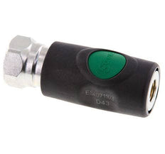 Material compuesto DN 7.4 Enchufe de seguridad para acoplamiento de aire con pulsador G 1/2 pulgada Hembra