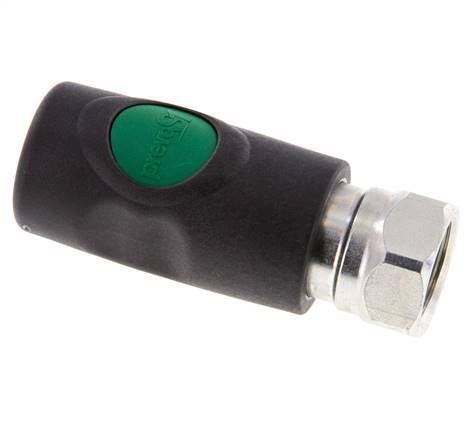 Material compuesto DN 7.4 Enchufe de seguridad para acoplamiento de aire con pulsador G 1/2 pulgada Hembra