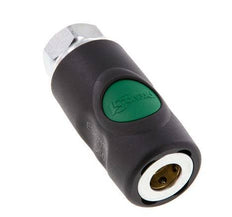 Material compuesto DN 7.4 Enchufe de seguridad para acoplamiento de aire con pulsador G 3/8 pulgadas Hembra