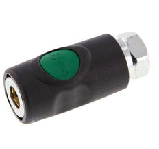 Material compuesto DN 7.4 Enchufe de seguridad para acoplamiento de aire con pulsador G 3/8 pulgadas Hembra