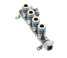 Acero DN 7.6 (7.2 Euro) Acoplamiento de aire de seguridad Enchufe G 1/2 pulgada Hembra 4 vías