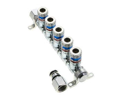 Acero DN 7.6 (7.2 Euro) Acoplamiento de aire de seguridad Enchufe G 1/2 pulgadas Hembra 5 vías