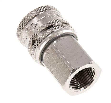 Acero DN 7.2 (Euro) Acoplamiento de aire de seguridad Enchufe G 3/8 pulgadas Hembra