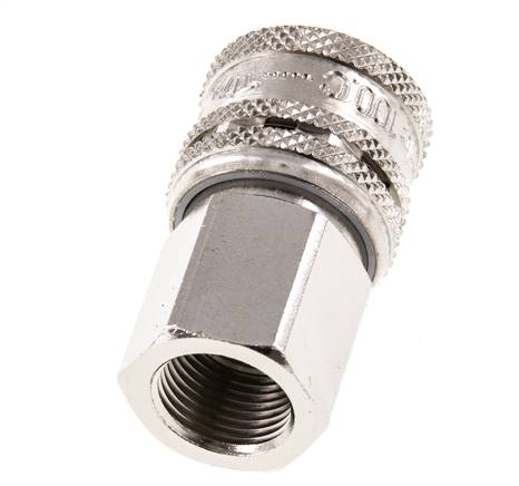 Acero DN 7.2 (Euro) Acoplamiento de aire de seguridad Enchufe G 3/8 pulgadas Hembra