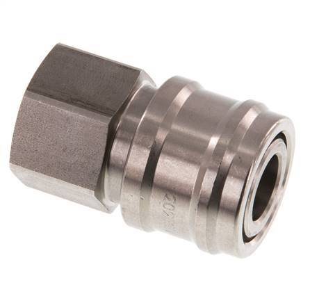 Acero inoxidable DN 7.2 (Euro) Acoplamiento de aire Enchufe G 1/2 pulgada Hembra