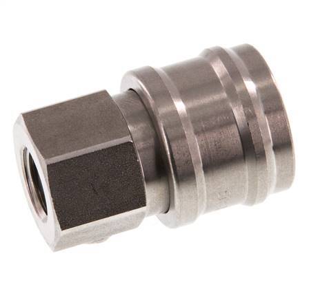 Acero inoxidable DN 7.2 (Euro) Acoplamiento de aire Enchufe G 1/4 pulgada Hembra