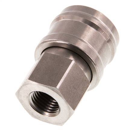 Acero inoxidable DN 7.2 (Euro) Acoplamiento de aire Enchufe G 1/4 pulgada Hembra