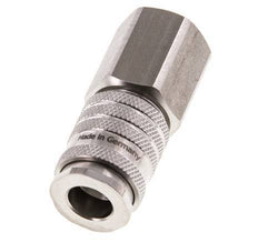 Acoplamiento de aire de acero inoxidable DN 7.8 Enchufe G 1/2 pulgadas hembra de doble cierre