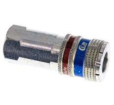 Acero/latón DN 7.6 (7.2 Euro) Acoplamiento de aire de seguridad Enchufe G 1/4 pulgada Hembra