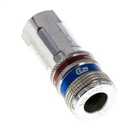 Acero/latón DN 7.6 (7.2 Euro) Acoplamiento de aire de seguridad Enchufe G 1/4 pulgada Hembra