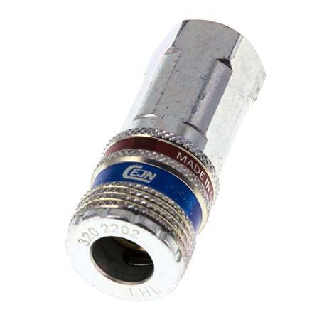 Acero/latón DN 7.6 (7.2 Euro) Acoplamiento de aire de seguridad Enchufe G 1/4 pulgada Hembra