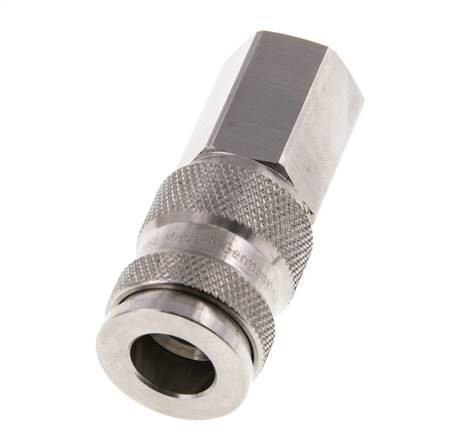 Acero inoxidable 316L DN 7,8 Acoplamiento de aire Enchufe G 1/4 pulgada Hembra Doble cierre