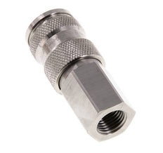 Acero inoxidable 316L DN 7,8 Acoplamiento de aire Enchufe G 1/4 pulgada Hembra Doble cierre