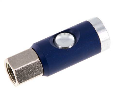 Acero templado DN 7.4 Enchufe de seguridad para acoplamiento de aire con pulsador G 3/8 pulg Hembra