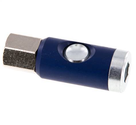 Acero templado DN 7.4 Enchufe de seguridad para acoplamiento de aire con pulsador G 3/8 pulg Hembra