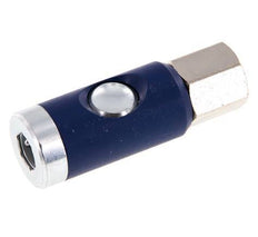 Acero templado DN 7.4 Enchufe de seguridad para acoplamiento de aire con pulsador G 3/8 pulg Hembra