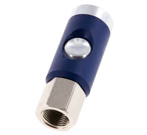 Acero templado DN 7.4 Enchufe de seguridad para acoplamiento de aire con pulsador G 3/8 pulg Hembra