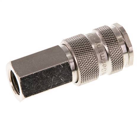 Acero endurecido DN 7.8 Acoplamiento de aire Enchufe G 1/4 pulgada Hembra