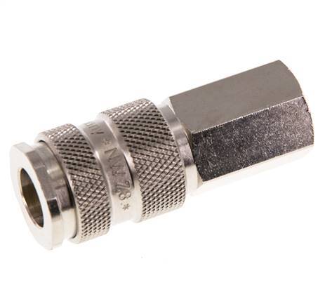 Acero endurecido DN 7.8 Acoplamiento de aire Enchufe G 1/4 pulgada Hembra