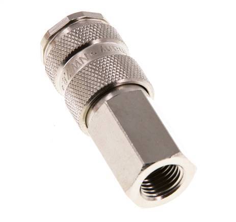 Acero endurecido DN 7.8 Acoplamiento de aire Enchufe G 1/4 pulgada Hembra
