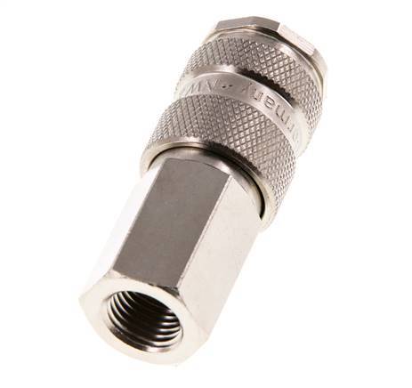 Acero endurecido DN 7.8 Acoplamiento de aire Enchufe G 1/4 pulgada Hembra