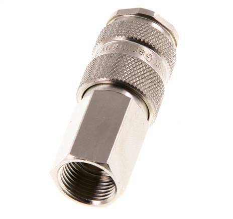 Acero endurecido DN 7.8 Enchufe de acoplamiento de aire G 3/8 pulgadas Hembra