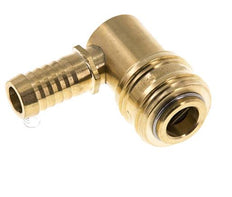 Latón DN 7.2 (Euro) Enchufe de anclaje de aire 13 mm Pilar de manguera 90-deg