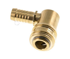 Latón DN 7.2 (Euro) Enchufe de anclaje de aire 13 mm Pilar de manguera 90-deg