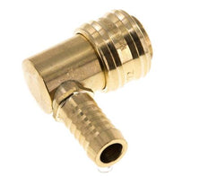 Latón DN 7.2 (Euro) Enchufe de anclaje de aire 13 mm Pilar de manguera 90-deg