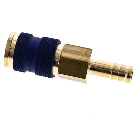 Latón DN 7.2 (Euro) Enchufe de anclaje de aire codificado en azul Pilar de manguera de 9 mm