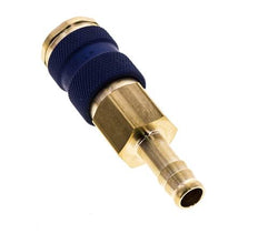 Latón DN 7.2 (Euro) Enchufe de anclaje de aire codificado en azul Pilar de manguera de 9 mm
