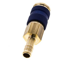 Latón DN 7.2 (Euro) Enchufe de anclaje de aire codificado en azul Pilar de manguera de 9 mm