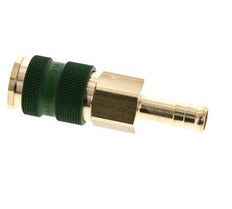 Latón DN 7.2 (Euro) Enchufe de anclaje de aire codificado en verde Pilar de manguera de 9 mm