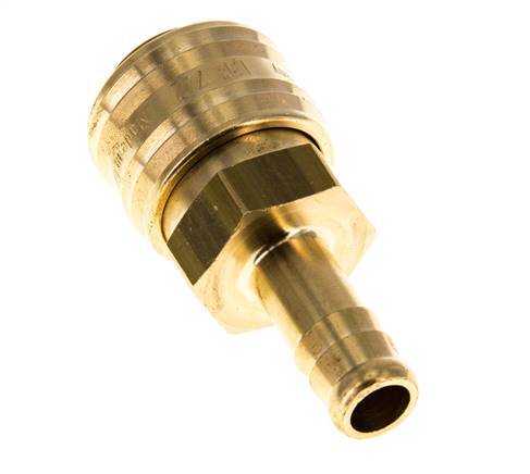 Latón DN 7.2 (Euro) Racor de acoplamiento de aire 10 mm Pilar de manguera Doble cierre