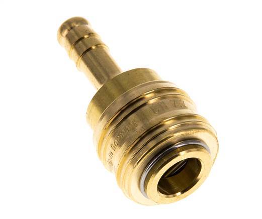Latón DN 7,2 (Euro) Racor de acoplamiento de aire 8 mm Pilar de manguera Doble cierre